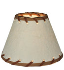 Meyda 6.25"W X 4.25"H Parchment & Rawhide Shade '37252