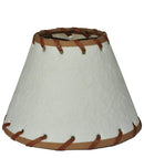 Meyda 6.25"W X 4.25"H Parchment & Rawhide Shade '37252