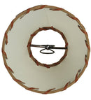 Meyda 6.25"W X 4.25"H Parchment & Rawhide Shade '37252