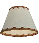 Meyda 6.25"W X 4.25"H Parchment & Rawhide Shade '37252