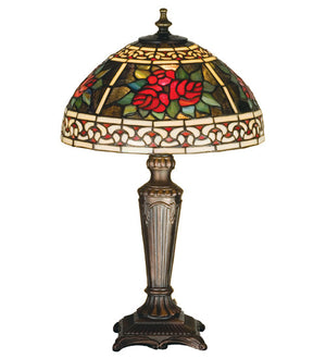 Meyda 16.5"H Roses & Scrolls Accent Lamp 37790