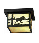 Meyda 10"Sq Hyde Park Moose Creek Flushmount 38555