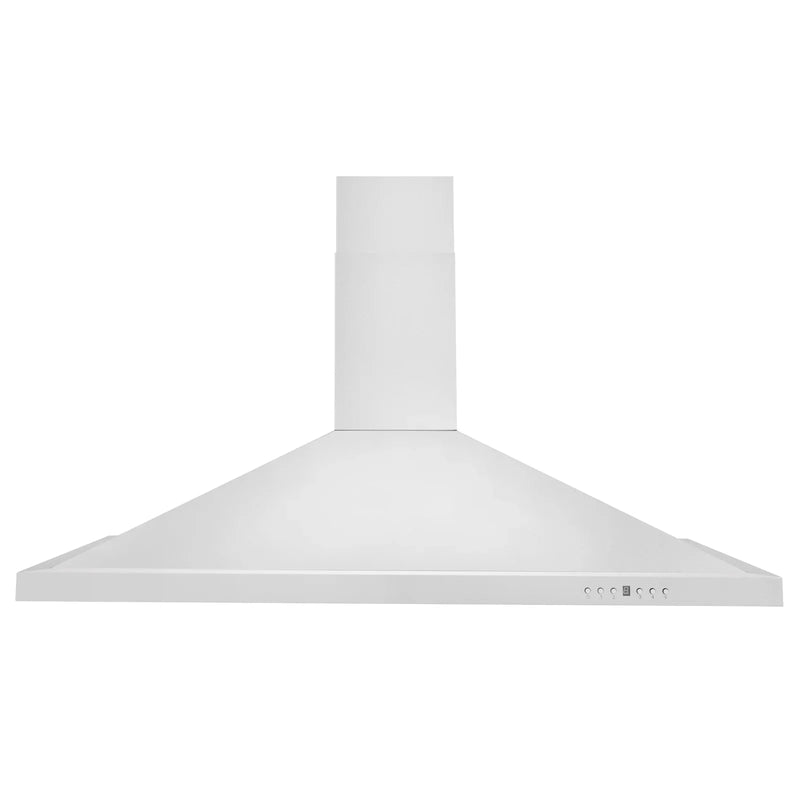 ZLINE 42-Inch Convertible Wall Mount Range Hood in Stainless Steel with Set of 2 Charcoal Filters, LED lighting, and Baffle Filters (KB-CF-42)