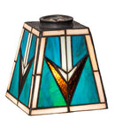 Meyda 5"Sq Valencia Mission Shade '46455