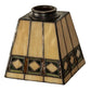 Meyda 5" Square Diamond Band Mission Shade '46459