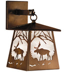 Meyda 7.5"W Moose at Dawn Hanging Wall Sconce 47472