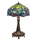 Meyda 31" High Tiffany Hanginghead Dragonfly Table Lamp - 47552