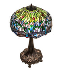 Meyda 31" High Tiffany Hanginghead Dragonfly Table Lamp - 47552