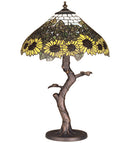 Meyda 23.5"H Wild Sunflower Table Lamp 47632