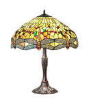 Meyda 26" High Tiffany Hanginghead Dragonfly Table Lamp - 47960