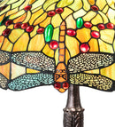 Meyda 26" High Tiffany Hanginghead Dragonfly Table Lamp - 47960