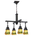 Meyda 26"W Martini Mission 4 LT Chandelier '48033