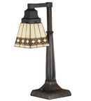 Meyda 20"H Diamond Band Mission Desk Lamp '48213