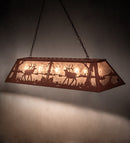 Meyda 60" Long Elk at Lake Oblong Pendant '48429