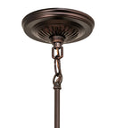 Meyda 5" Wide Mahogany Bronze 1 Light Adjustable Pendant Hardware '48913