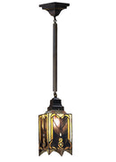 Meyda 5.5"Sq Cottage Mission Mini Pendant.609 '49126