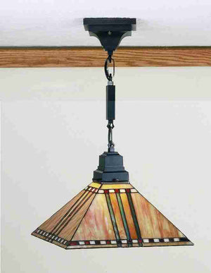 Meyda 13"Sq Prairie Corn Pendant.609 '49158