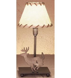 Meyda 13"H Lone Deer Faux Leather Accent Lamp '49799