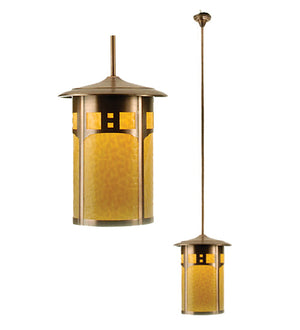 Meyda 16"W Fulton Travers Lantern Pendant '49832