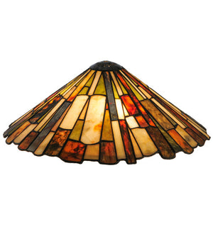 Meyda 17" Wide Delta Jadestone Shade '49920