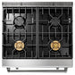Thor Kitchen 5-Piece Appliance Package - 30-Inch Gas Range with Tilt Panel, French Door Refrigerator, Wall Mount Hood, Dishwasher, and Microwave Drawer in Stainless Steel