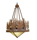 Meyda 16"Sq Pine Lake Inverted Pendant 50292