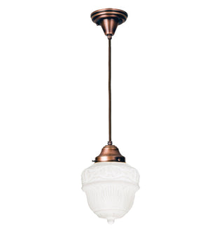 Meyda 7.5"W Revival Schoolhouse Rochelle Mini Pendant '50645
