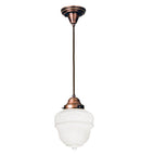 Meyda 7.5"W Revival Schoolhouse Rochelle Mini Pendant '50645