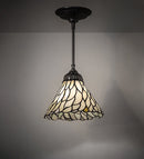 Meyda 8"W Willow Jadestone Mini Pendant '50863