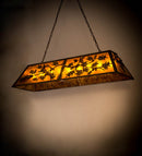 Meyda 54"L Oak Leaf & Acorn Oblong Pendant '50883