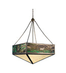 Meyda 18"Sq Lone Elk Inverted Pendant '51230