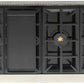 Kucht 48-Inch 6 Burner Gas Rangetop in Stainless Steel with Royal Blue Knob (KFX489T-B)