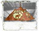 Meyda 15.5"Sq Moose at Dawn Pendant '51491