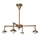 Meyda 25" Wide Antique Brass 4 Light Chandelier Hardware '51760