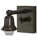 Meyda 4" Wide Craftsman Brown on Brass 1 LT Wall Sconce Hardware '51793