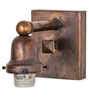 Meyda 4"W Vintage Brass 1 LT Sconce Hardware '51801