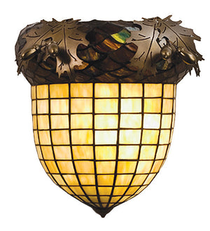 Meyda 12" Wide Greenbriar Oak Wall Sconce '51852