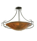 Meyda 30"W Metro Fusion Biscotti Semi-Flushmount 52004
