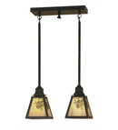 Meyda 17"L Winter Pine 2 LT Island Pendant '52018