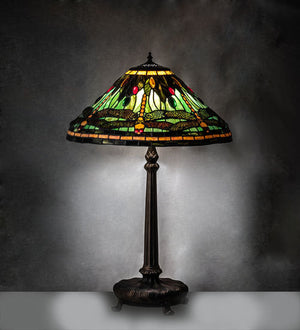 Meyda 31" High Tiffany Dragonfly Table Lamp- 52441