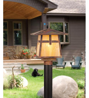 Meyda 11.5"Sq Stillwater Cross Mission Post Mount '54678