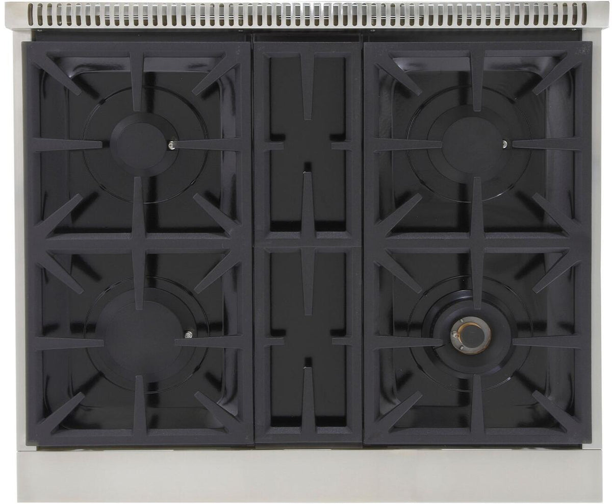 Kucht 30-Inch 4 Burner Gas Rangetop in Stainless Steel with Silver Accents KFX309T-S