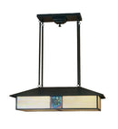 Meyda 35"L Winter Pine Oblong Pendant '56401