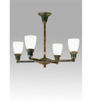 Meyda 27"W Revival Oyster Bay Goblet 4 LT Chandelier