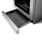 Thor Kitchen 6-Piece Appliance Package - 30-Inch Electric Range with Tilt Panel, Refrigerator with Water Dispenser, Wall Mount Hood, Dishwasher, Microwave Drawer, & Wine Cooler in Stainless Steel