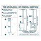 6" VORTEX TO-THE-CEILING DOUBLE WALL PIPE KIT - VODBKTC06