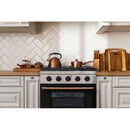 Kucht Signature 36-Inch Pro-Style Dual Fuel Range in Black Oven Door & Gold Accents KDF362-K-GOLD