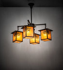 Meyda 32" Wide Seneca Winter Pine 4 Light Chandelier '61071