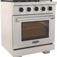 Kucht 30-Inch Gas Range in Stainless Steel with Black Knob (KFX300-K)