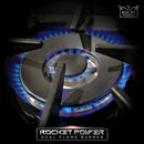 Kucht Signature 48-Inch 6.7 cu ft. Gas Range with Black Door and Rose Gold Accents KNG481-K-ROSE